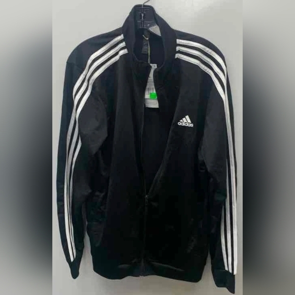 Adidas Men's Essentials Warm-Up 3-Stripes Track Jacket Size L NWT MSRP $55 - Picture 3 of 7